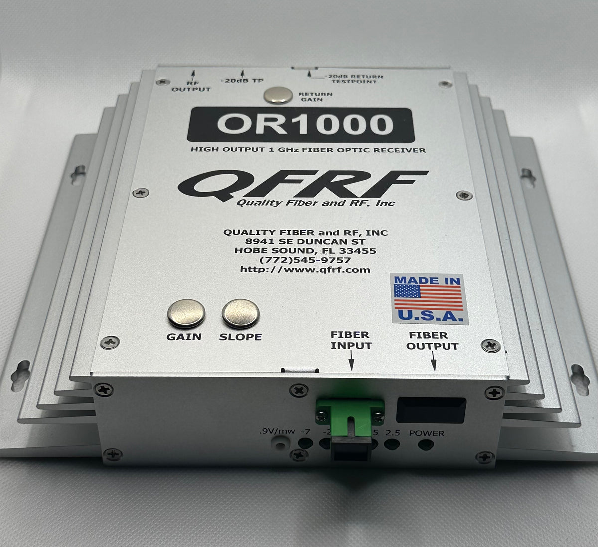 OR1000 Optical Reciever-SA — Quality Fiber and RF